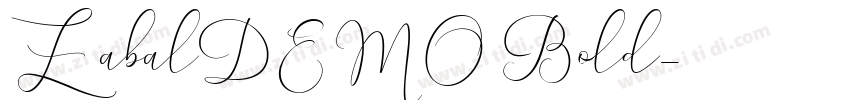 ZabalDEMO Bold字体转换